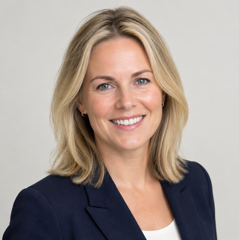 Portrait of a smiling Scandinavian businesswoman
